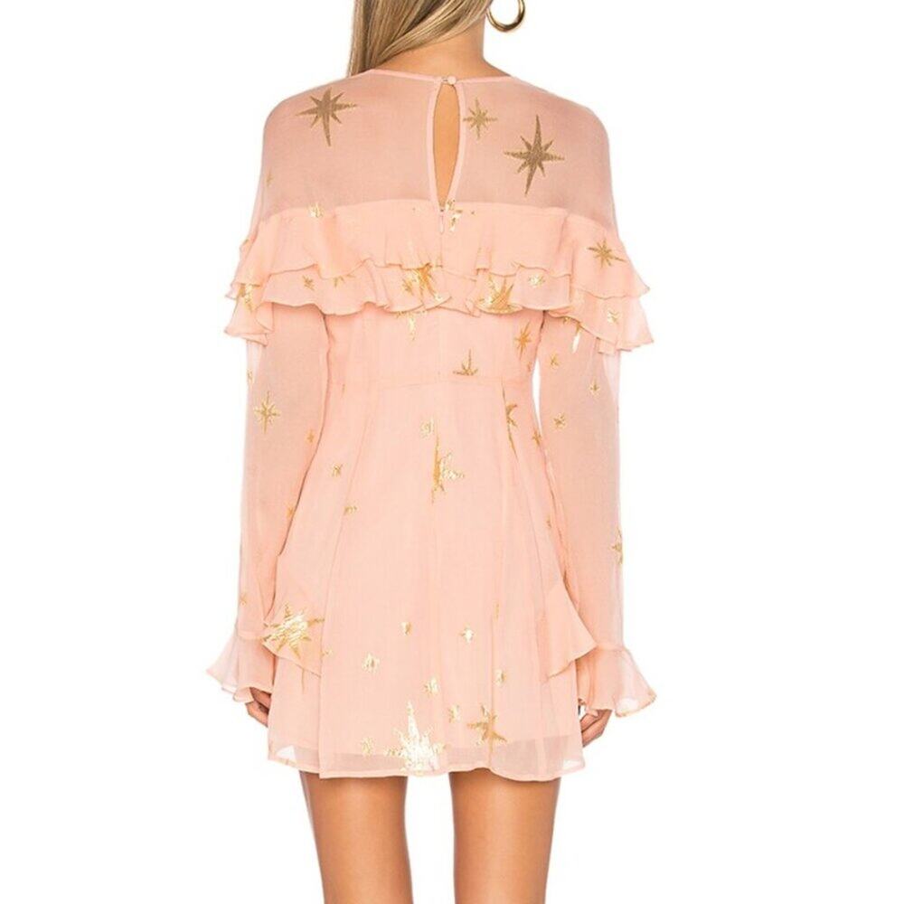 For Love & Lemons Gilded Star Mini Dress - Picture 2 of 12